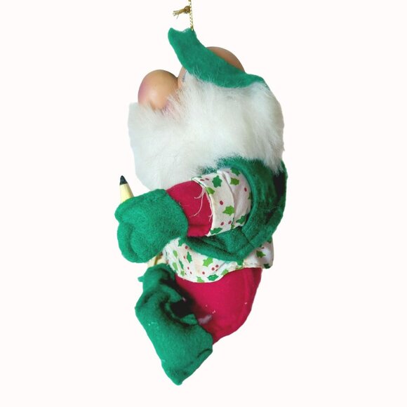 Vintage 1992 Santas Best Baldy Santakins Bendable Christmas Ornament - Picture 2 of 6